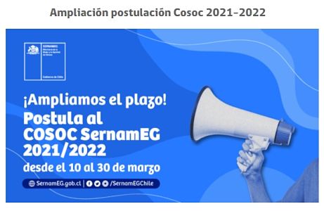 SernamEG extendió plazo de postulación al COSOC hasta el 30 de marzo