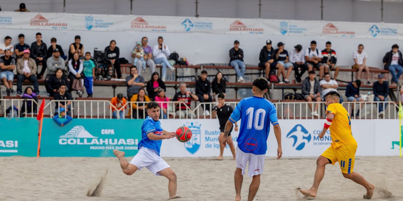 Continúa la “Copa Collahuasi” de fútbol playa masculino